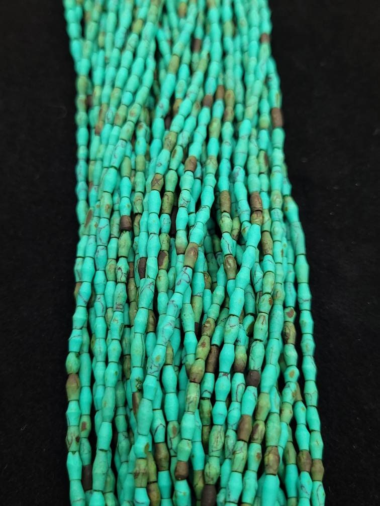 Beautiful Heishi Beads Turquoises Afghani /Strand 15"  4-5mm x 3mm 89-95 Beads / Jewelry Supplies.
