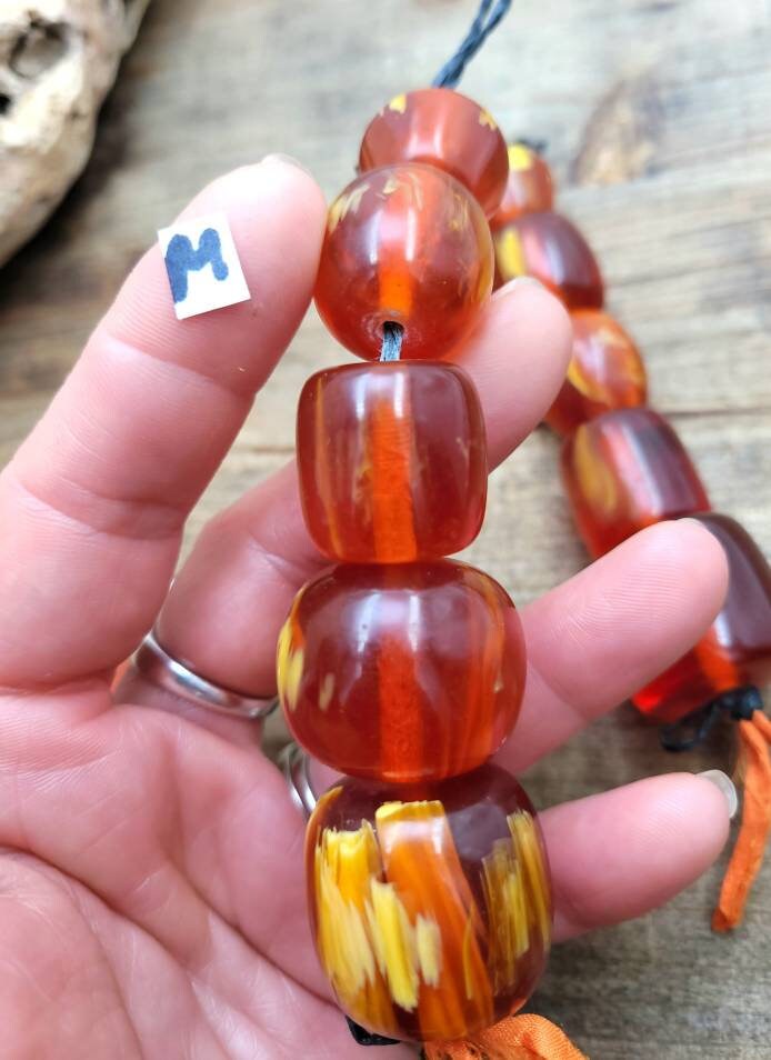 Synthetic Resin Beads /Option To Choose In Size / African / Tribal / Ethnic / Jewelry Supplies.