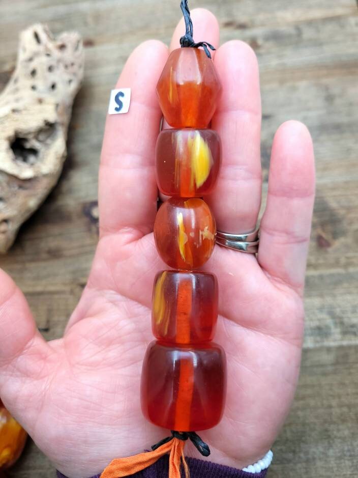 Synthetic Resin Beads /Option To Choose In Size / African / Tribal / Ethnic / Jewelry Supplies.