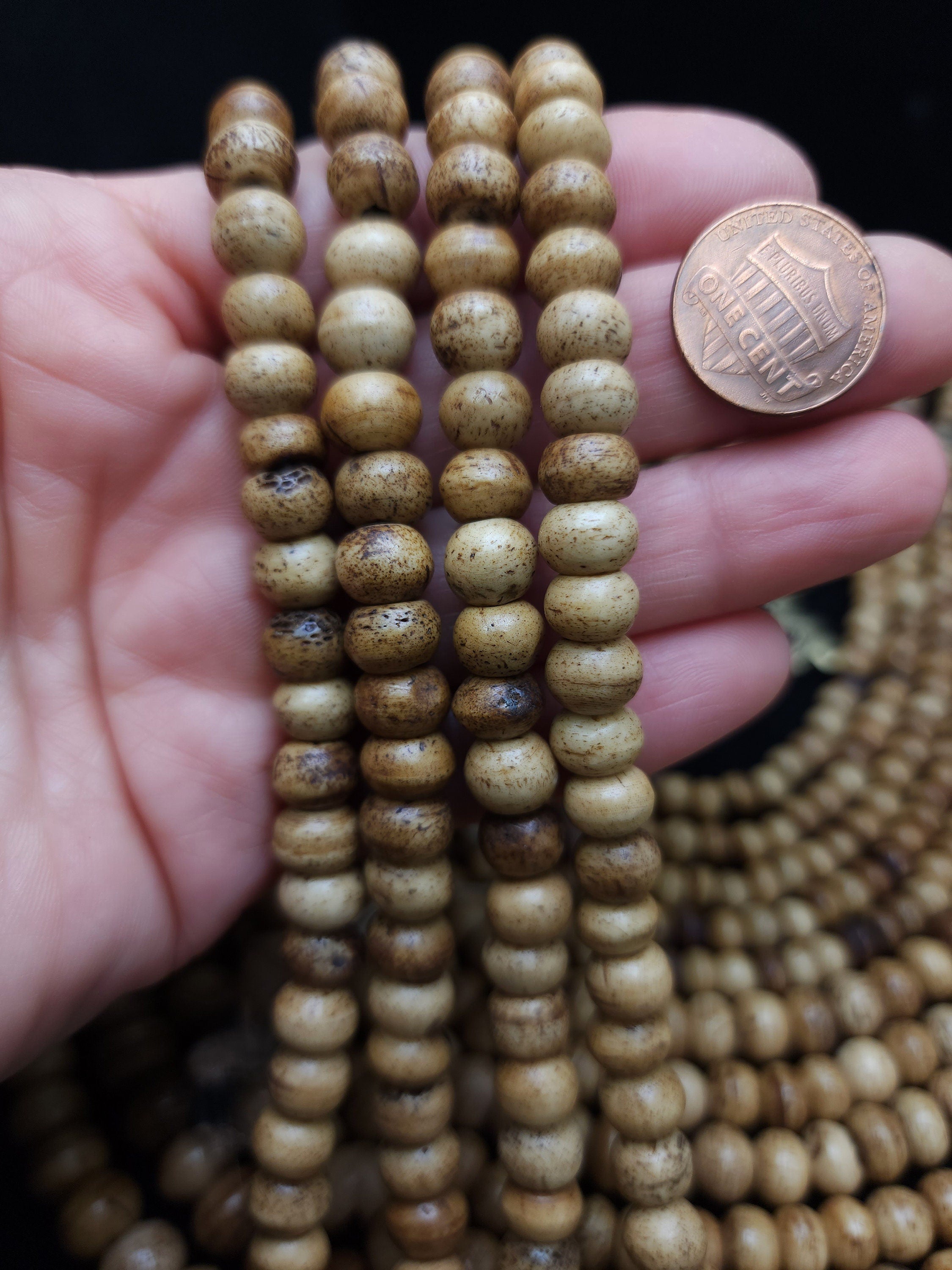 Handmade bone beads / African beads / Carbed bone beads / Jewelry supplies / Native American beads/ Ethnic beads / Boho beads / Tribal beads