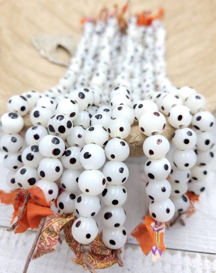 Beautiful Beads Handmade From Thailand Handcrafted, Millefiore, Lampwork Beads, Glass Beads, Jewelry Making Supplies, Strand 8", Venetian.