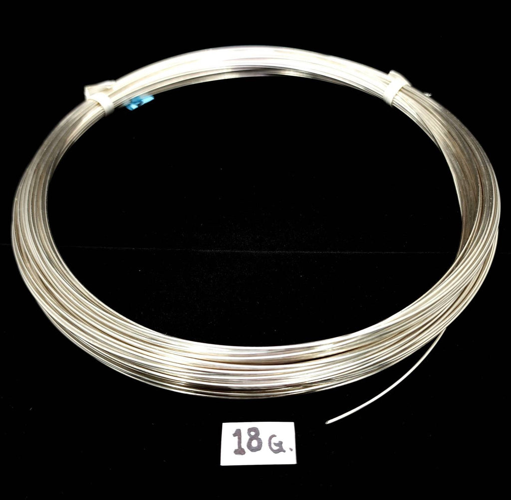 925 Sterling Silver Round Wire / Soft Dead 18 Gauge / Price is for 3 Feet or 6 Feet Handmade / Jewelry Making Supplies