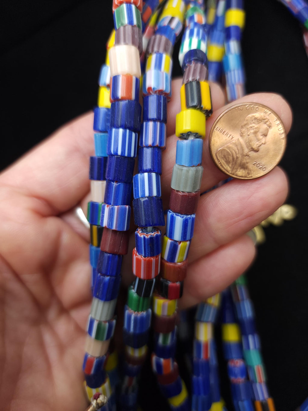 Full Strand 22-24" Multicolor Chevron Beads From India, 5x8mm- 7x8mm, Jewelry Making Supplies, Crafting.