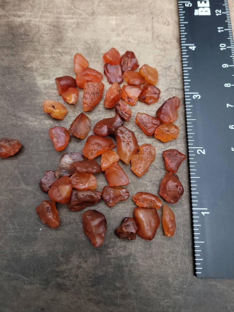 Authentic Carnelian / Rough Stone Real Carnelian / Healing Stone 15g.