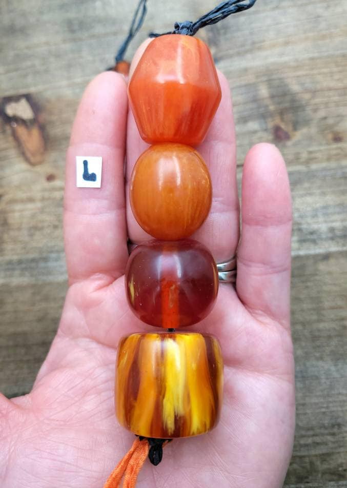 Synthetic Resin Beads /Option To Choose In Size / African / Tribal / Ethnic / Jewelry Supplies.