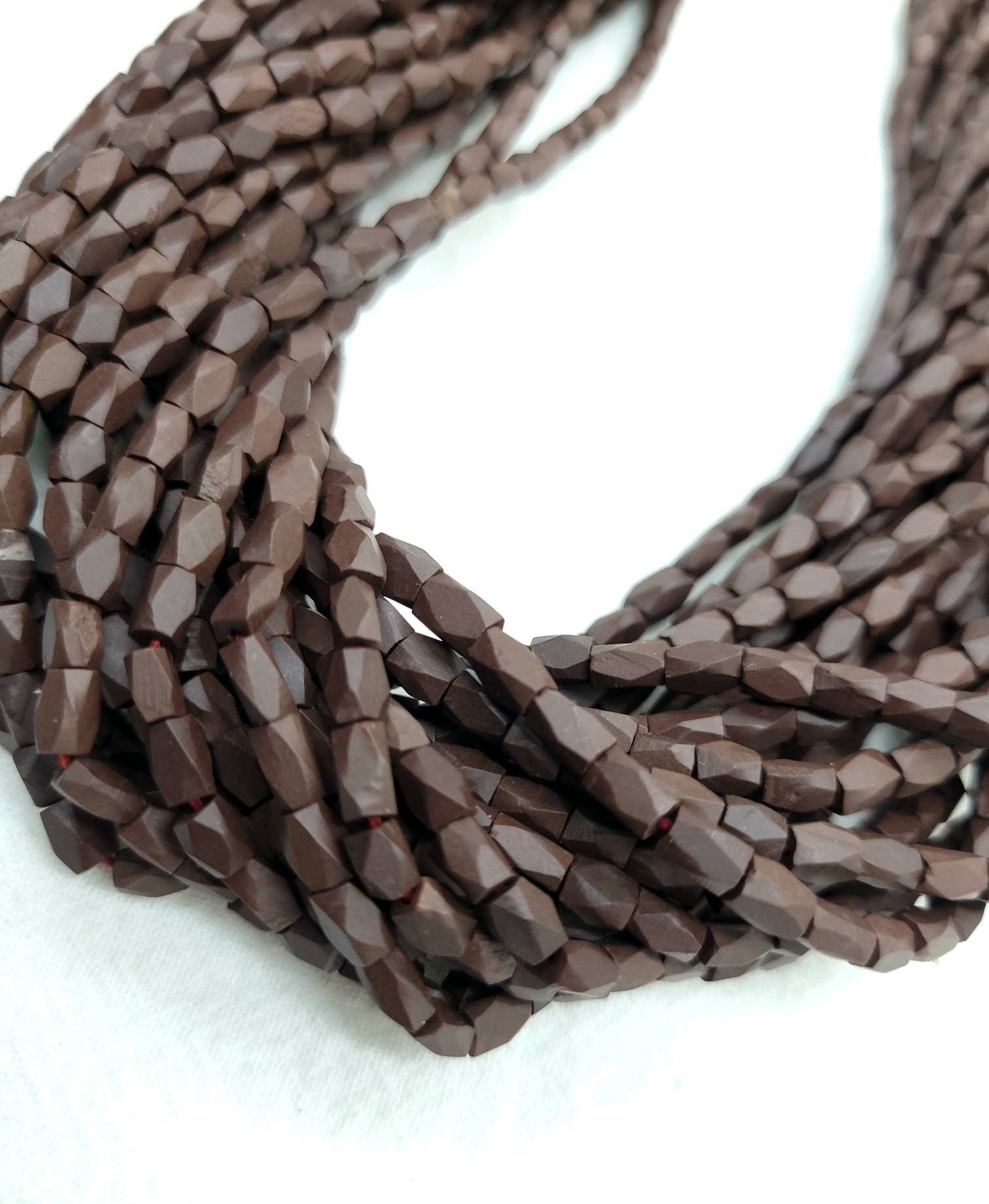 Jade Afghani 4-5mm / Genuine Faceted Natural Stone Heishi Beads From Afghanistan Full Strand15 "Inch / Jewelry Supplies.
