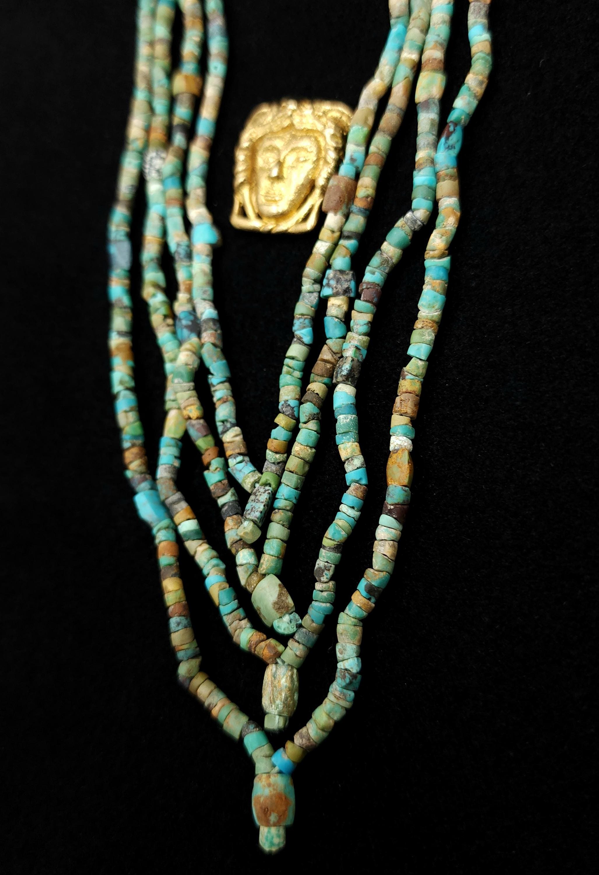 Genuine Turquoise Beads From Afghanistan, Heishi Turquoise Beads, Rustic, Raw Stones, Full Strand 15" 2.5-5mm, Jewelry Making Supplies.