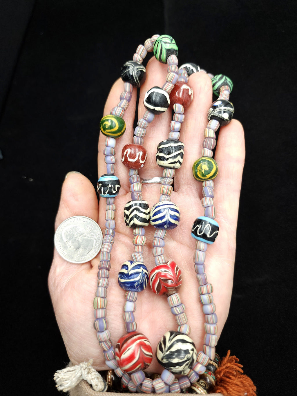 Java Glass Beads Variable Necklace 14" Variable 4-14mm / Gooseberry Beads / Option to choose / Jewelry Making Supplies.