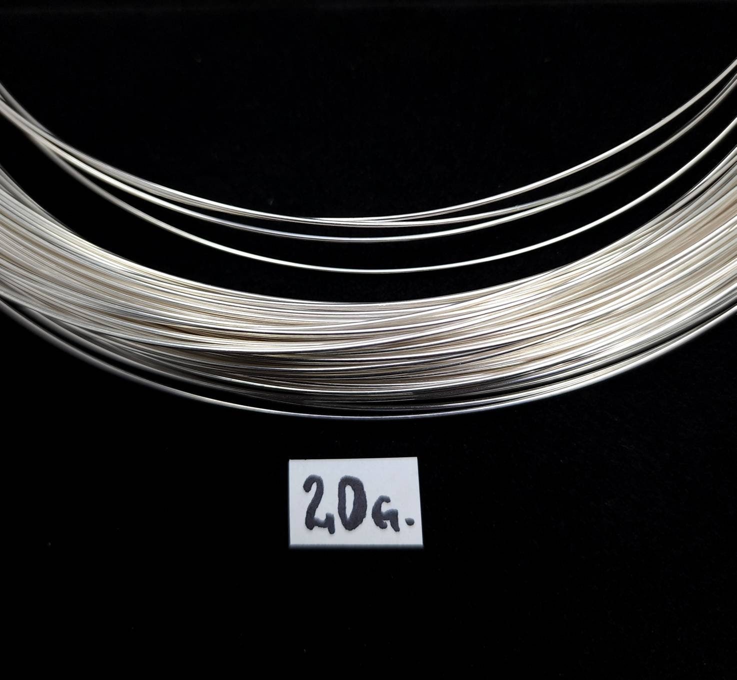 925 Sterling Silver Round Wire / Soft Dead 20 Gauge / Price is for 3 Feet or 6 Feet Handmade / Jewelry Making Supplies