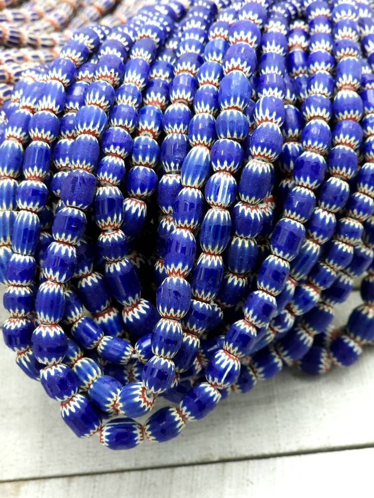 Multilayer Chevron Beads From Java Indonesia /7-9mm x 7-8mm Choose Full Strand 21" Inches 62-64 Or Half Strand / Vintage / Jewelry Supplies