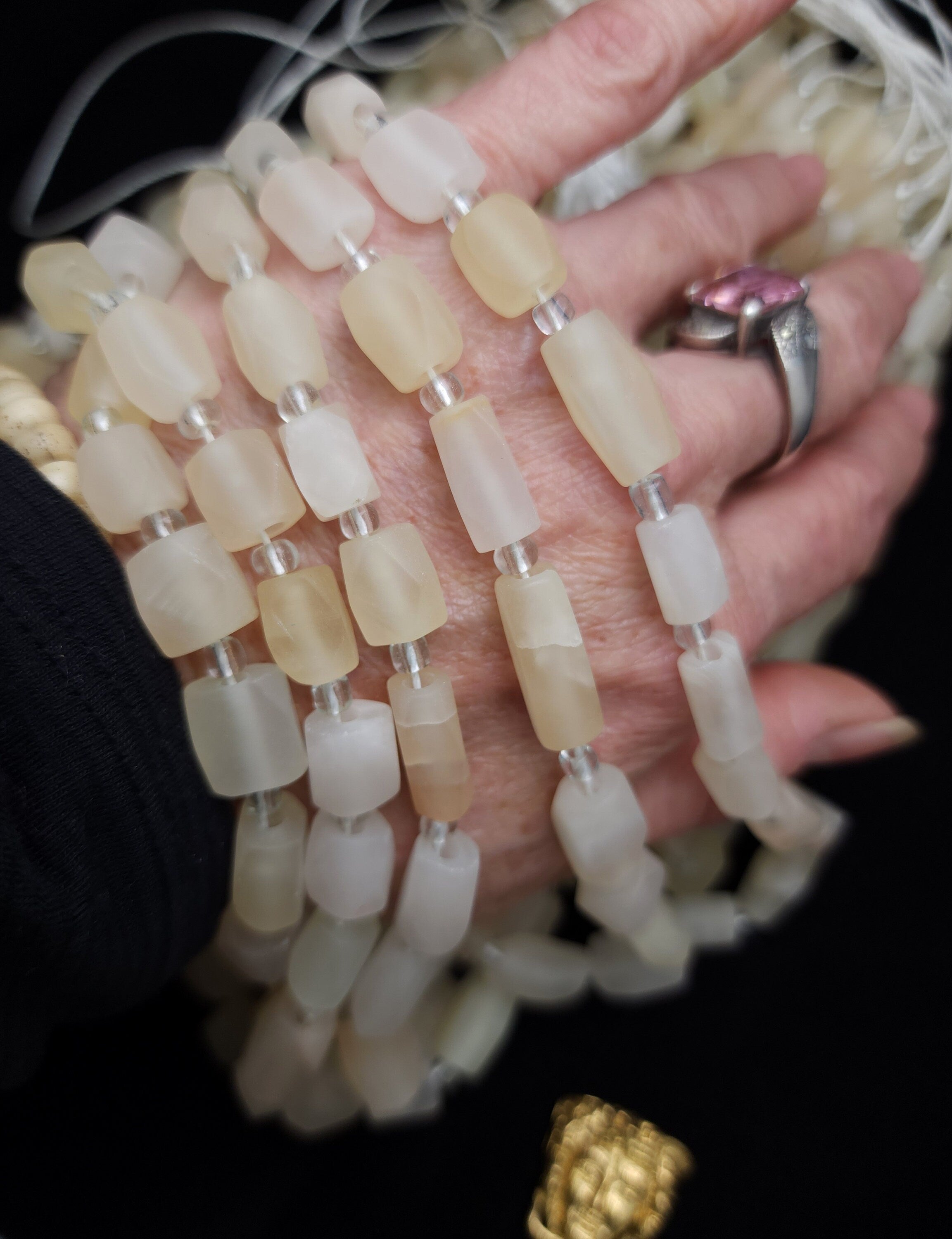 Authentic Old Calcite From Afghanistan, Strand 15" 9-17mm [24-26], Natural stones, Jewelry Making Supplies.