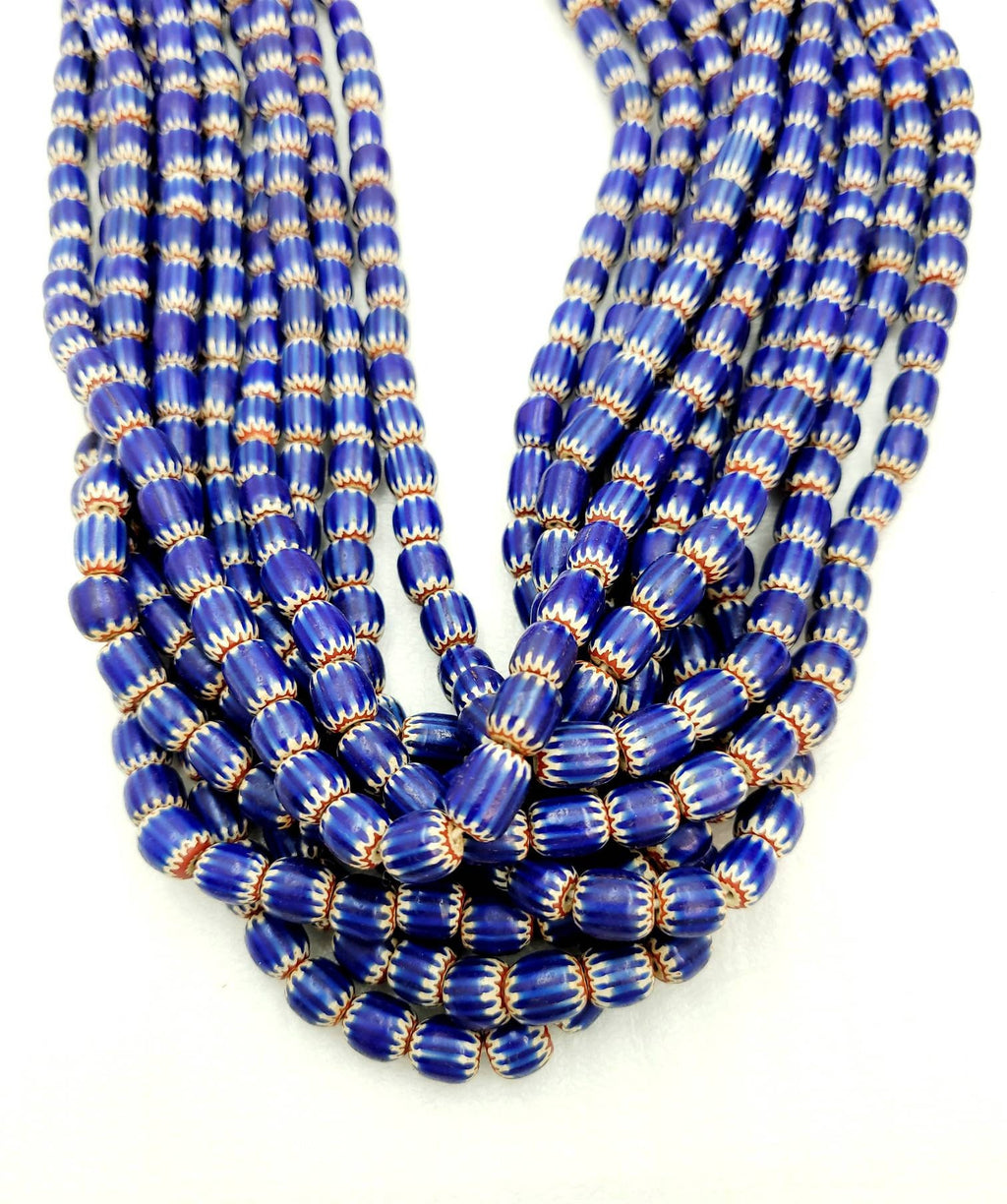 Multilayer Chevron Beads From Java Indonesia /7-9mm x 7-8mm Choose Full Strand 21" Inches 62-64 Or Half Strand / Vintage / Jewelry Supplies