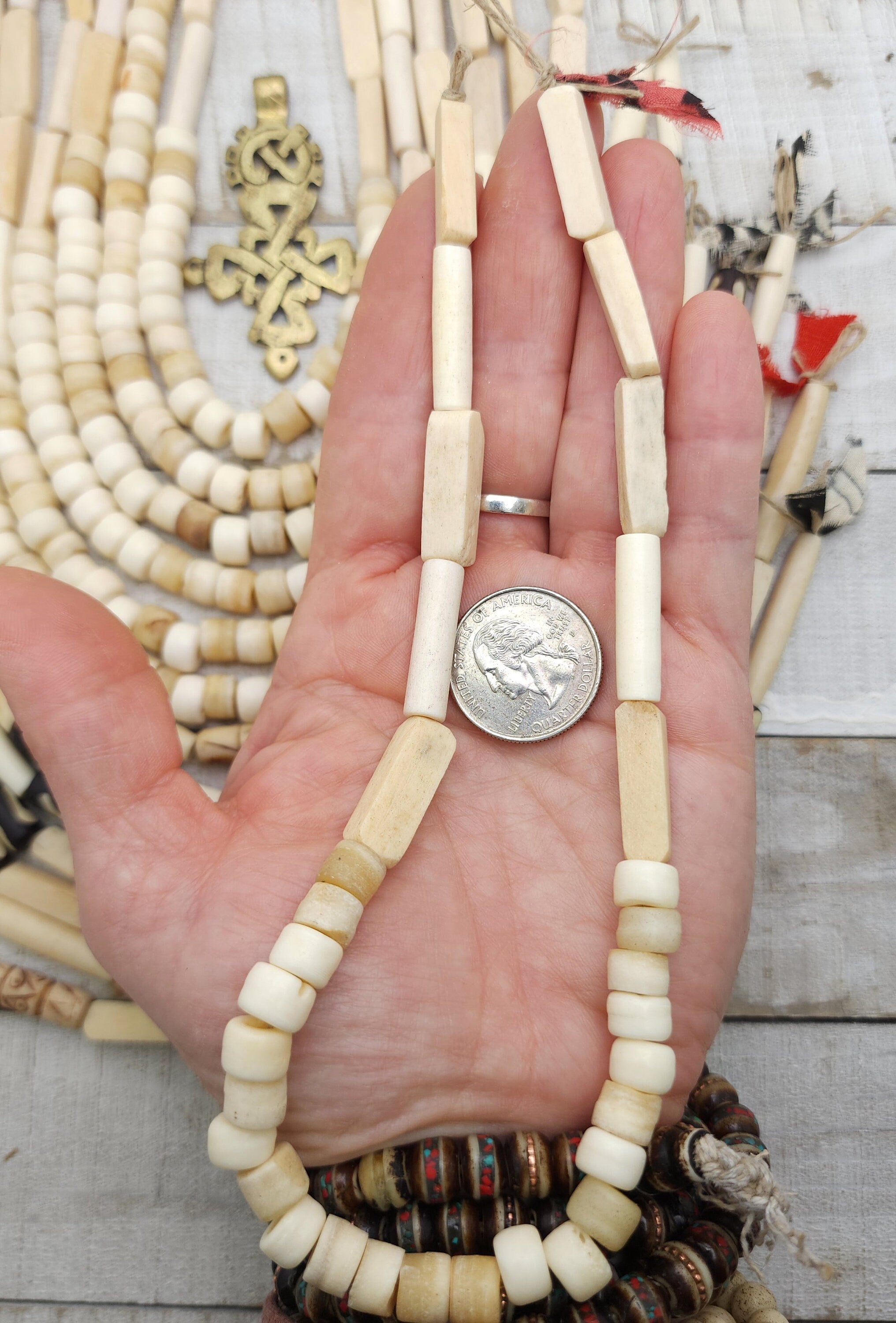 Variety Of Genuine Bone Beads Without Animal Suffering, Option To Choose, Jewelry Supplies, Hand Carbed Bone Beads, Tribal, Ethnic, Organic.