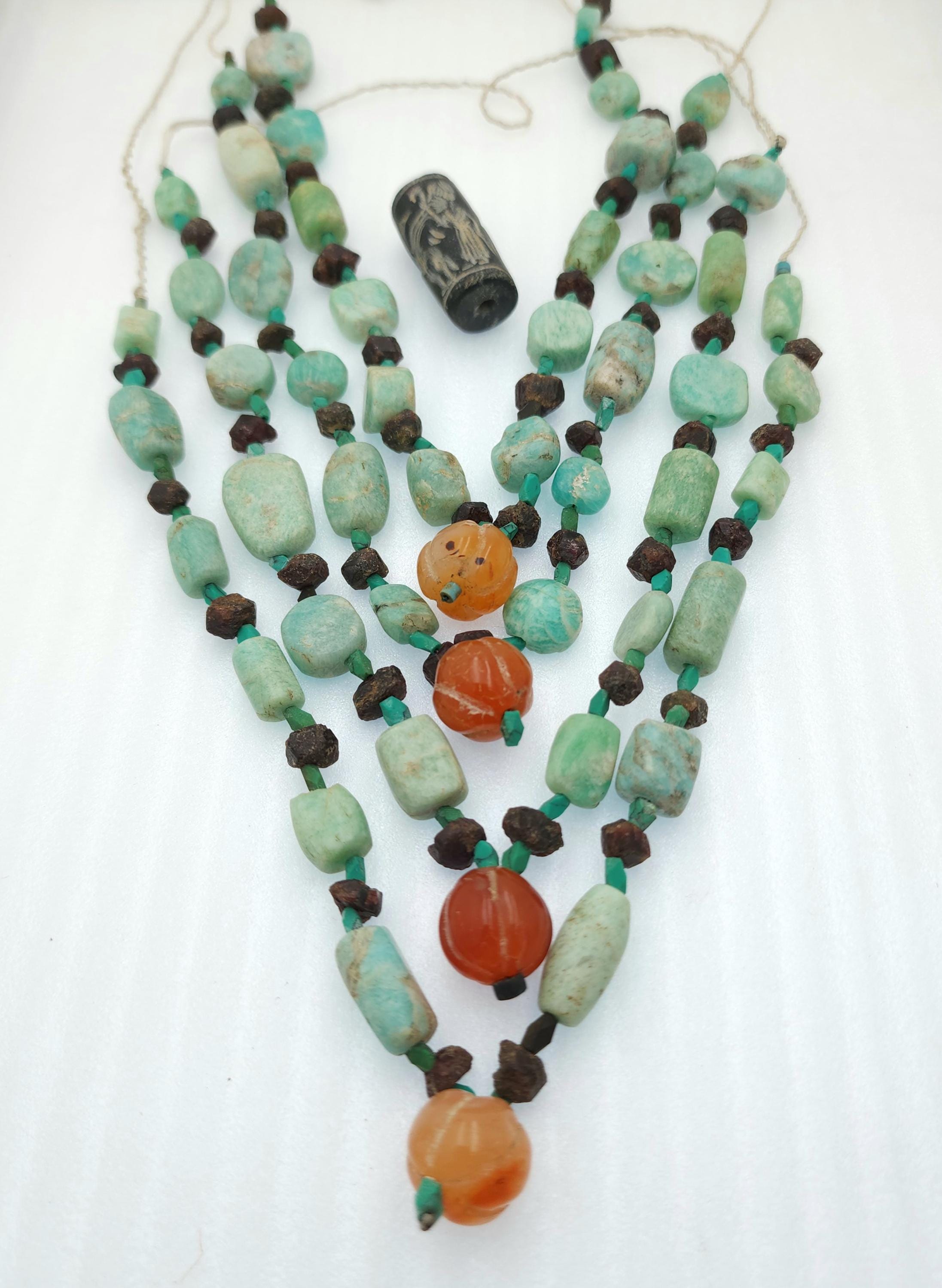 New arrival! Old Amazonite Strand 13-14", Genuine Ancient Amazonite From Afghanistan, Healing Stones, Jewelry Making Supplies.