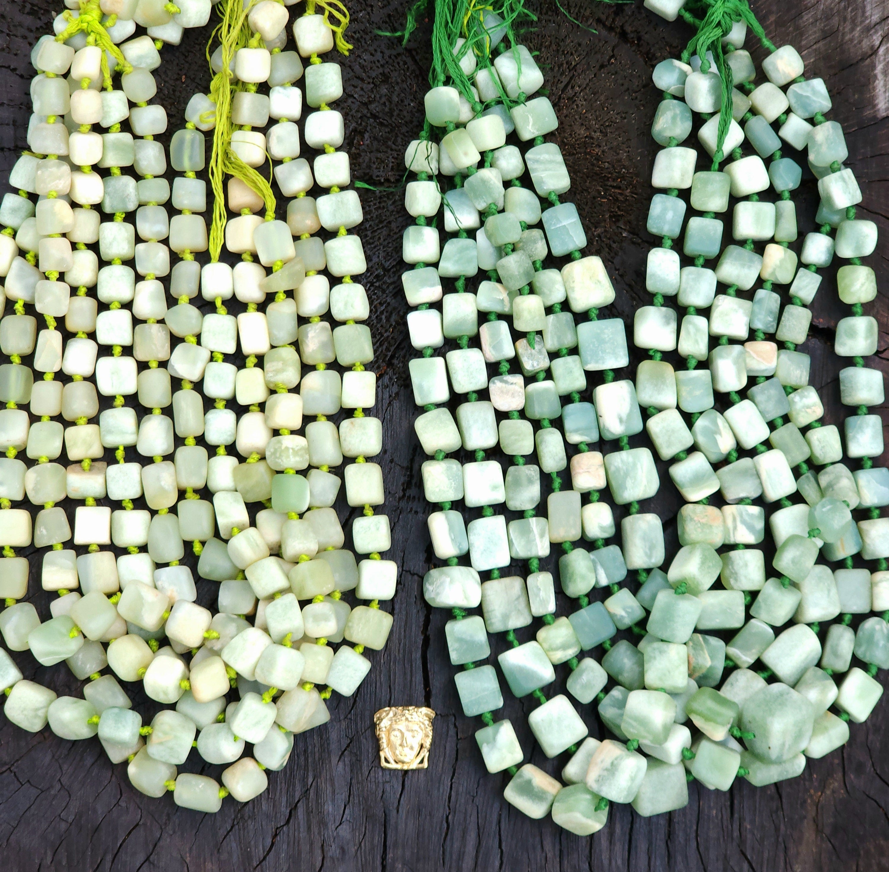 Natural Stone Beads (Jade) Of Afghanistan, Healing Stones (Jade), Option To Choose Green Or Lemon Green Full Strand 20-21", Jewelry Supplies