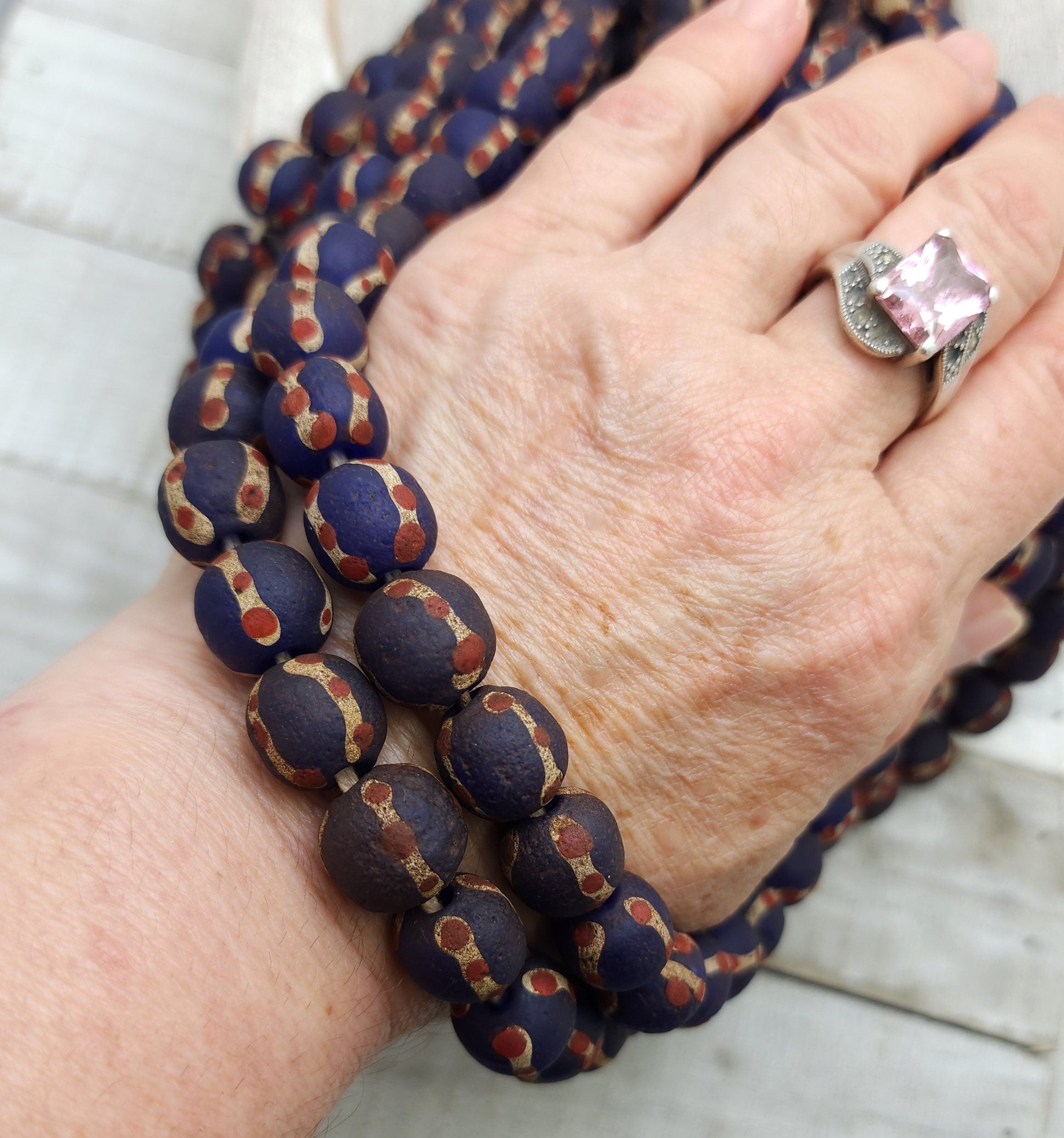 Wow Beautiful Handmade Rustic Accent Beads From Thailand 12-13mmx12-13mm / 12 Beads Per Strand / Jewelry Supplies / Java / Indonesia /