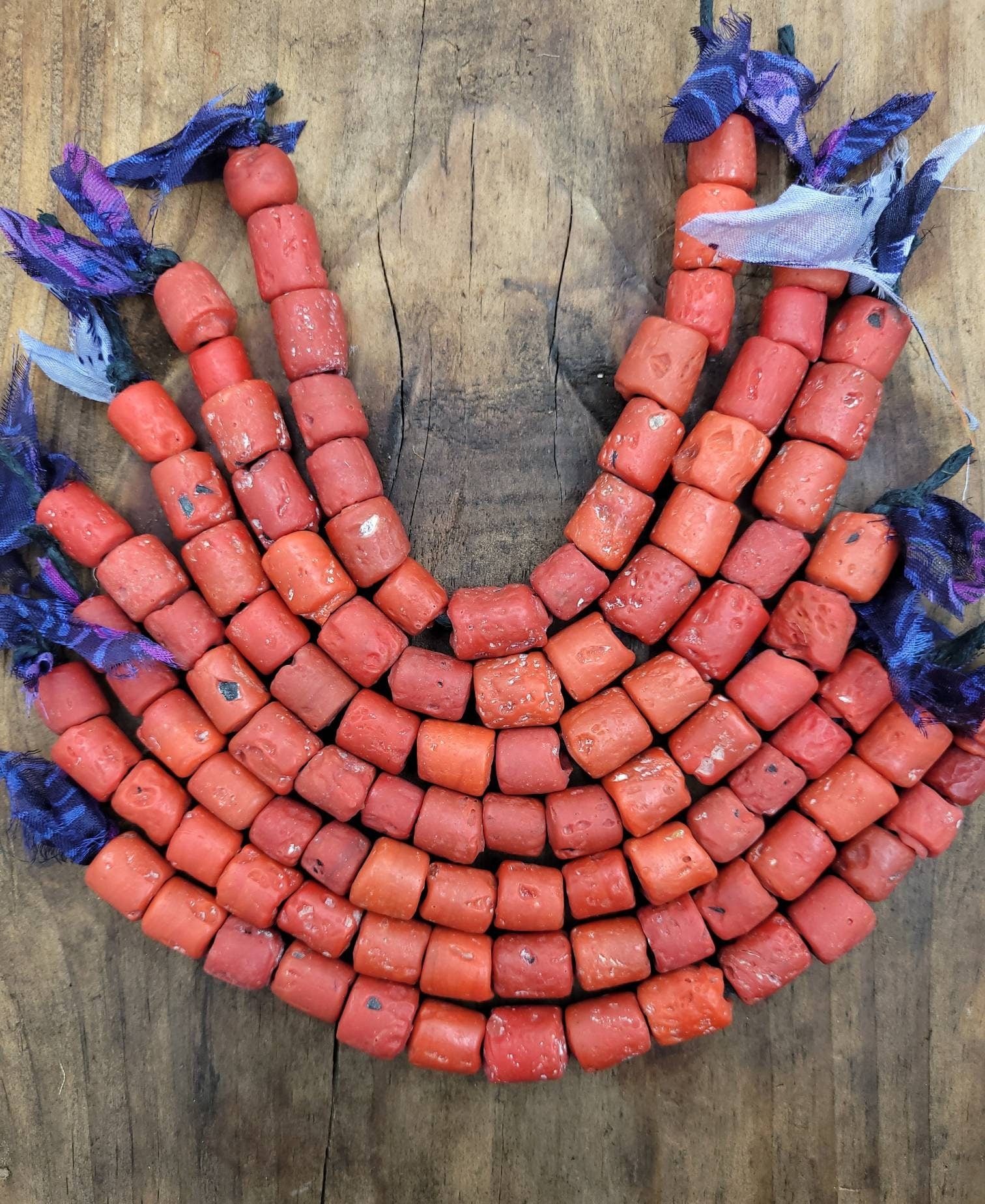 Beautiful Himalayan Beads, Rustic Beads Antique Accent Strand With 15 Beads, Jewelry Making Supplies, Ethnic, Tribal, Glass Beads.