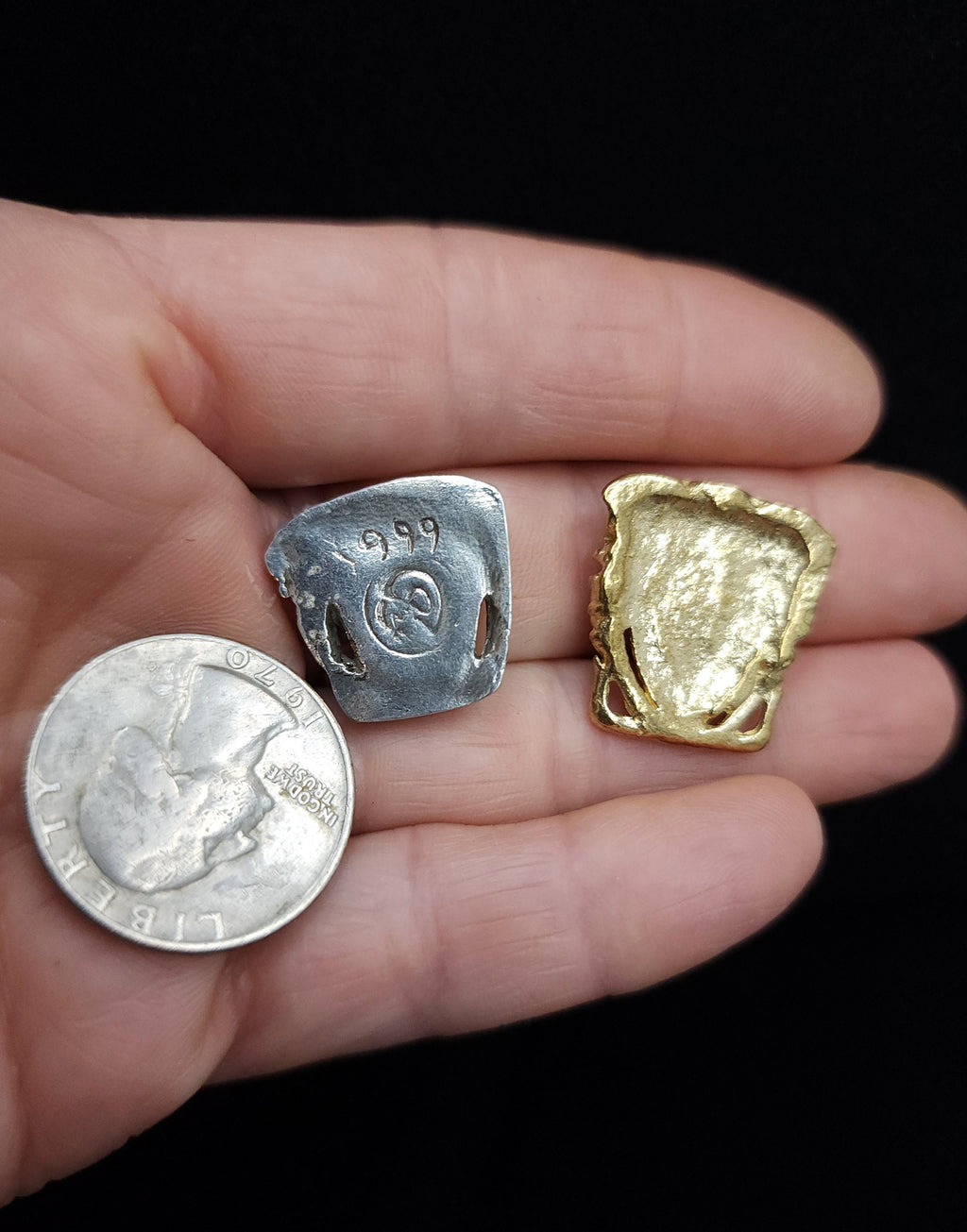 Raw Brass Medusa OR Fine Silver Medusa .99 Pendant, Mythological Face, Jewelry Supplies