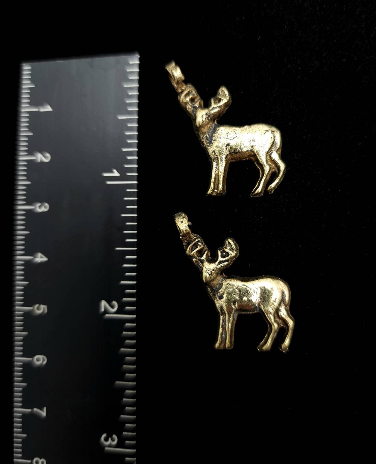 Afghani Artisan Hands Brass Pendants 25mm Long x 16mm Wide / Vintage / Tribal / Ethnic  / Jewelry Making Supplies.