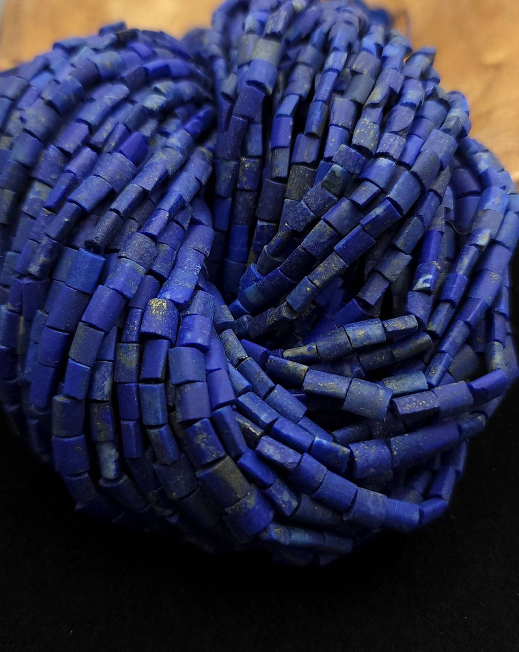 Beautifull Genuine Lapislázuli From Afghanistan Full Strand 15" 5mmx5-6mm 67-72 Beads /Jewelry Supplies.