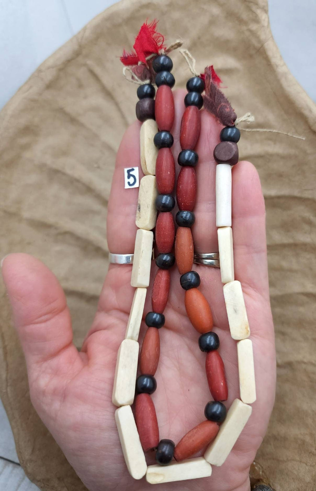 Lots Of Beautiful Bone Beads / Big Sale A Lot Of Beads / Ethnic / Hippie / Vintage / Tribal / Navajo / Jewelry Supplies.
