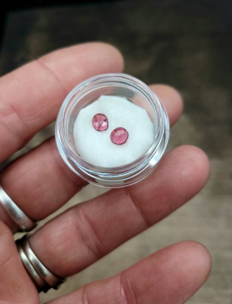 Rose Cut Watermelon Multi Tourmaline Lot. Natural Tourmaline Amazing Quality.