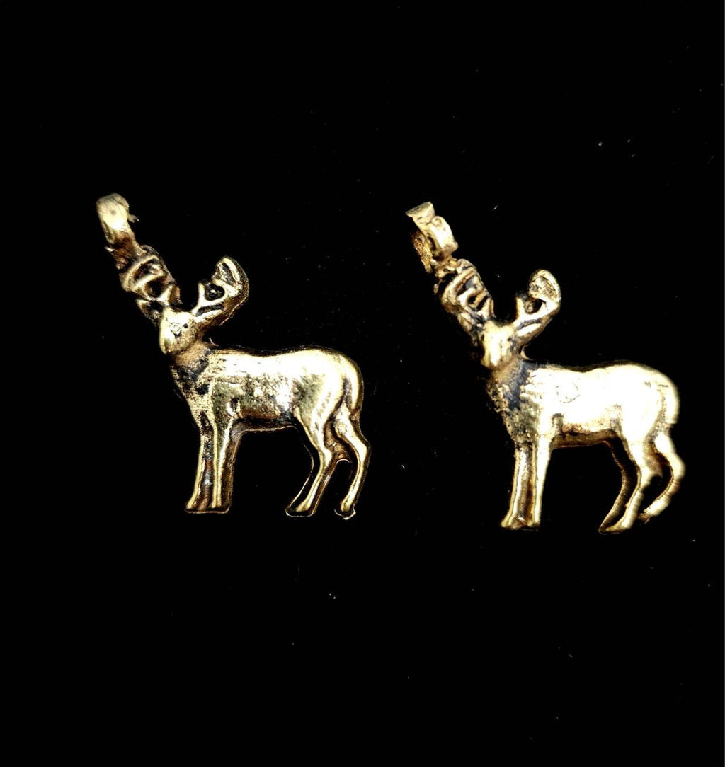 Afghani Artisan Hands Brass Pendants 25mm Long x 16mm Wide / Vintage / Tribal / Ethnic  / Jewelry Making Supplies.