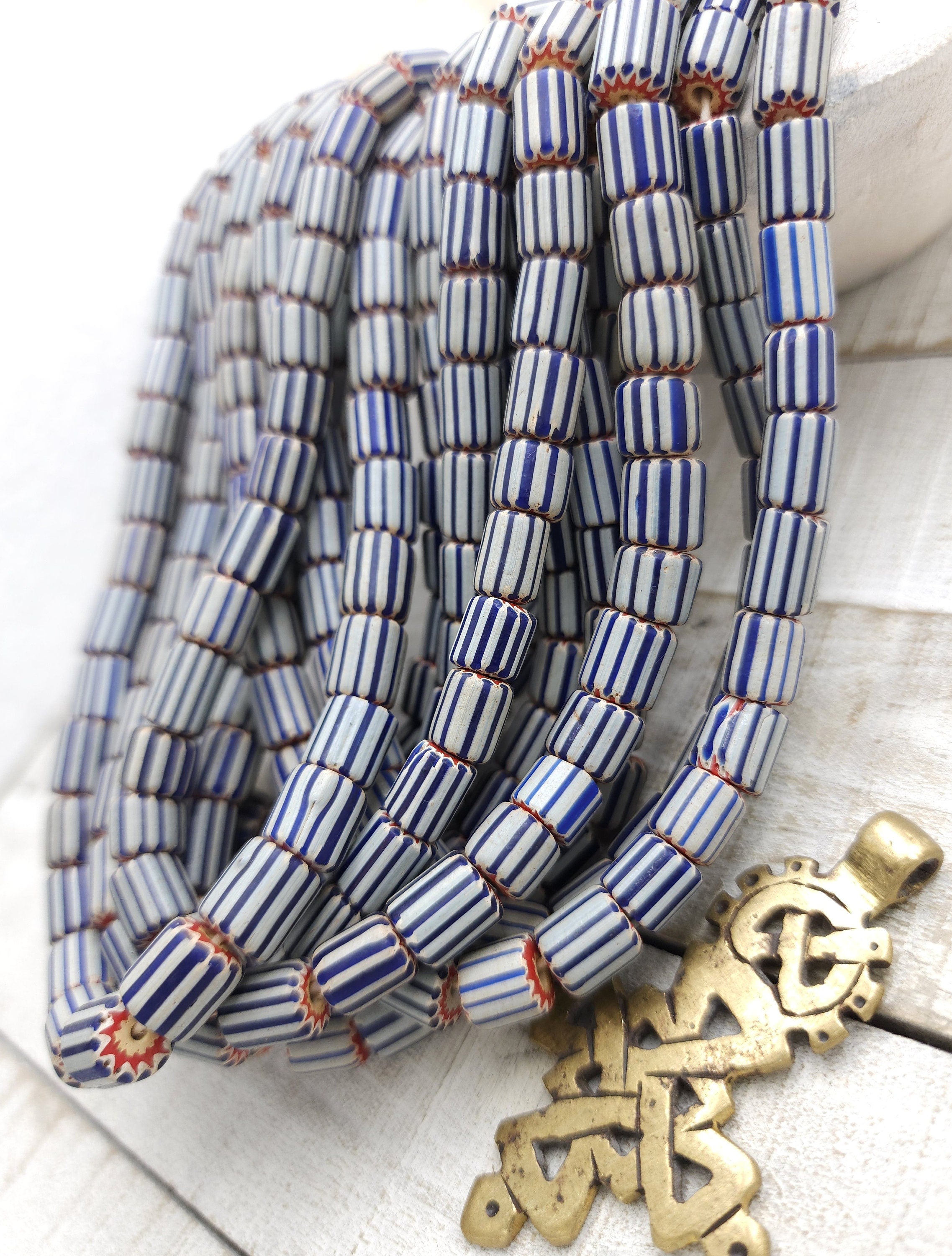 Chevron Beads Multilayer Java Indonesia, 7-11mm x 7-11mm Full Strand 20-21" Inches 58-60, Vintage, Native American,  Jewelry Supplies.