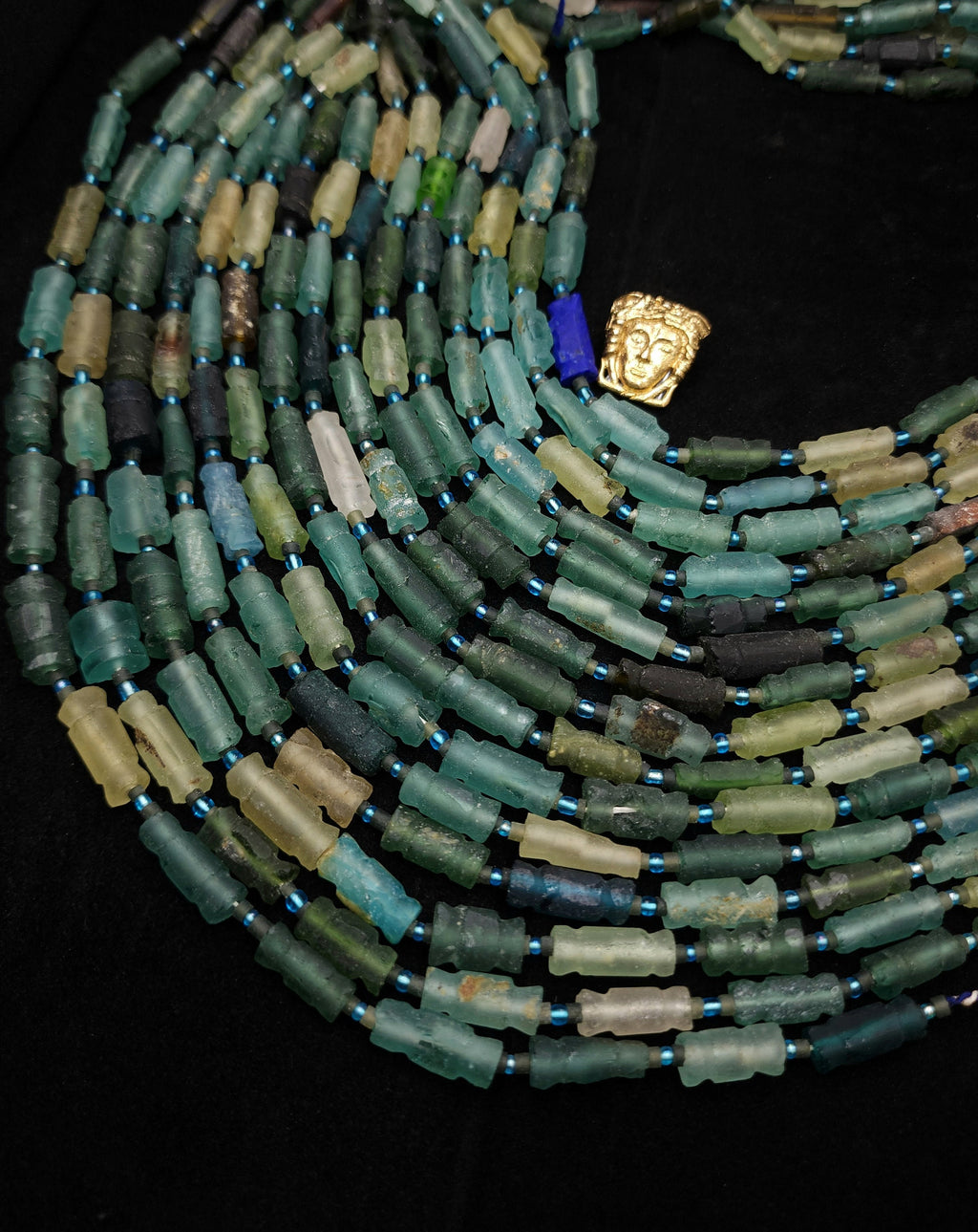 Ancient Roman Glass / Old Roman Glass / Genuine Roman Glass Beads / Found Roman Glass Beads / 14-15" Strand / Jewelry Supplies.