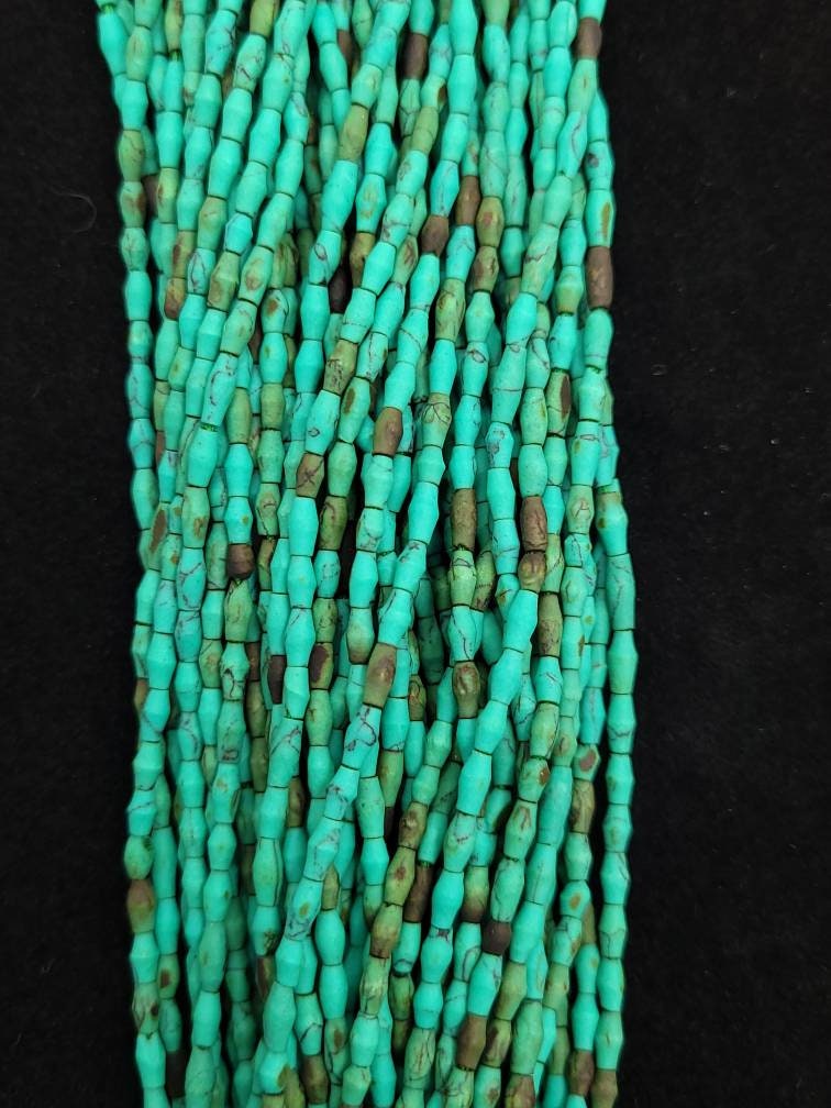 Beautiful Heishi Beads Turquoises Afghani /Strand 15"  4-5mm x 3mm 89-95 Beads / Jewelry Supplies.