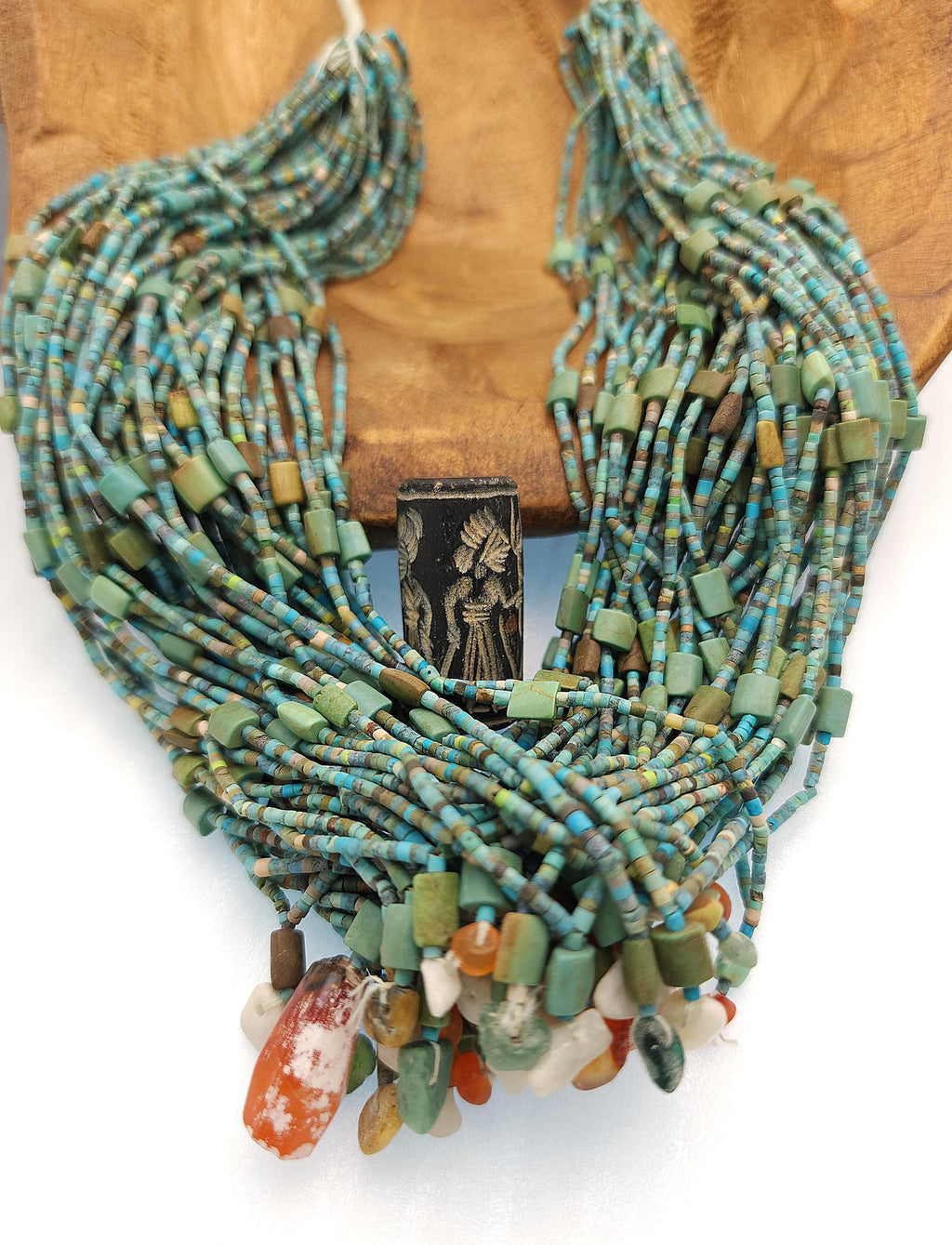 Genuine Afghan Turquoise 14" Strand 1.5-6mm, Natural Antique Beads, Semi-Precious Stone for Jewelry, Heishi Beads, Ethnic Craft Supplies