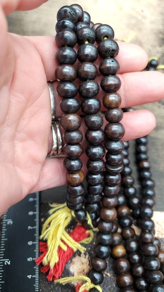 Cuentas de hueso hechas a mano Carbed/Cuentas tribales/Cuentas hippie/Boho/Nativo americano/Suministros de joyería.