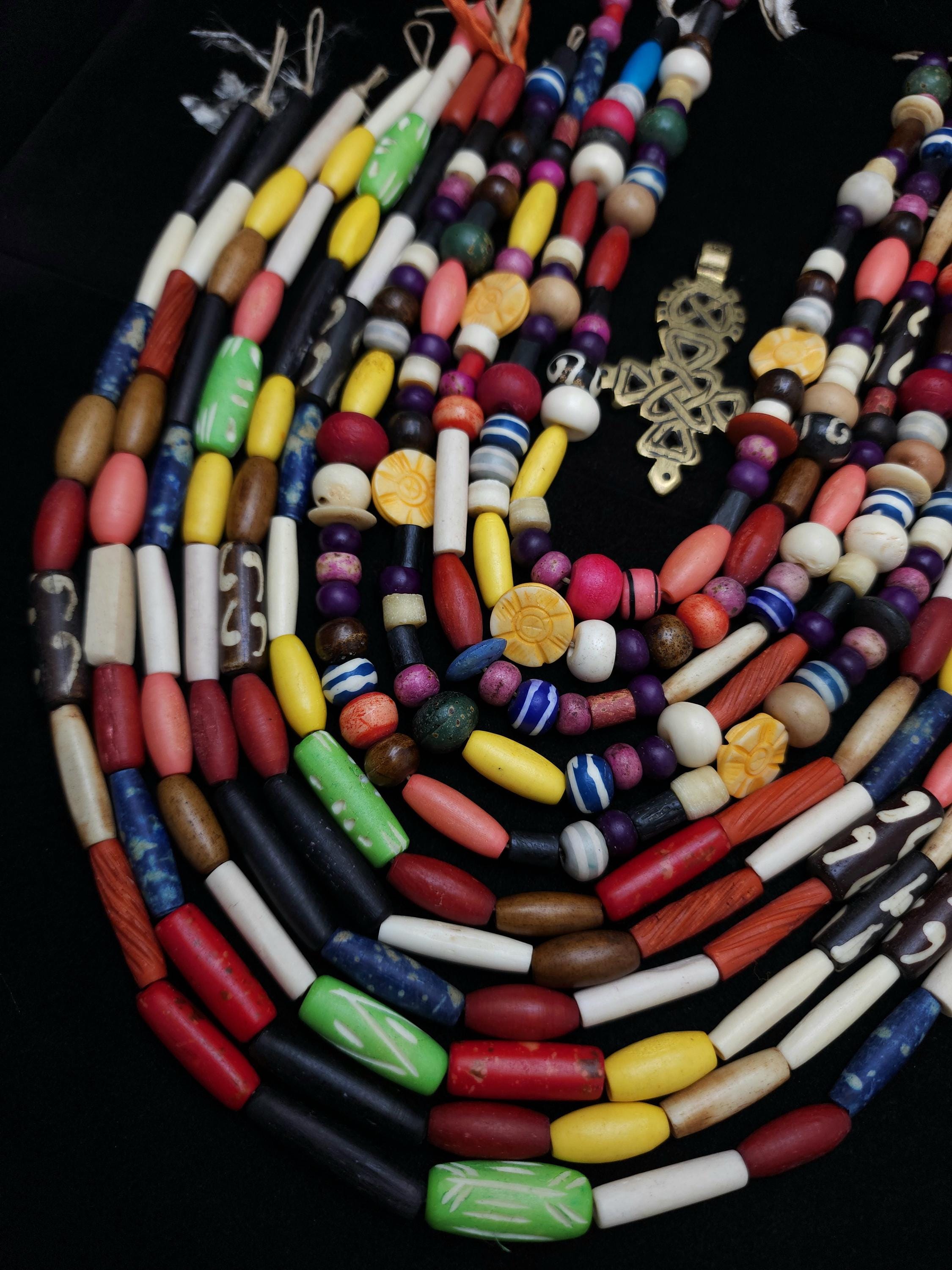 Great Mix Of Buffalo Bone Dyed Beads, Great Variety to create Jewelry, Jewelry Making Supplies, Option To Choose, Fun Beads.