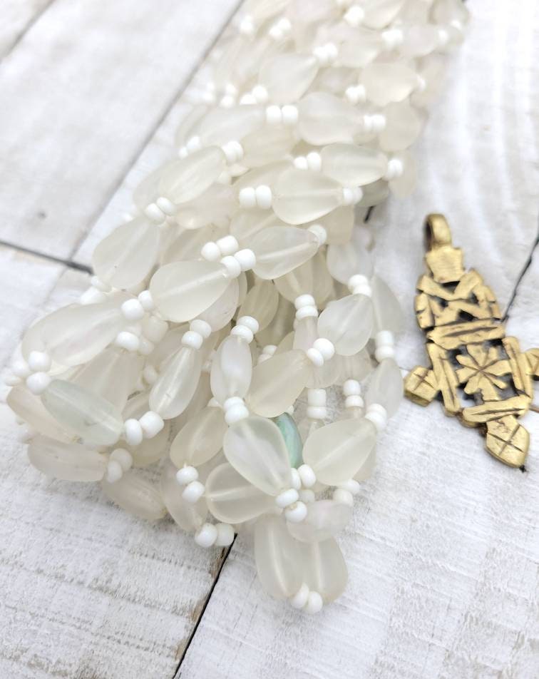 Beautiful Glass Beads From AfghanistanStrand 15-17 "10 x 8mm/Jewelry Supplies / Egyptian Style Beads/Choose Option.