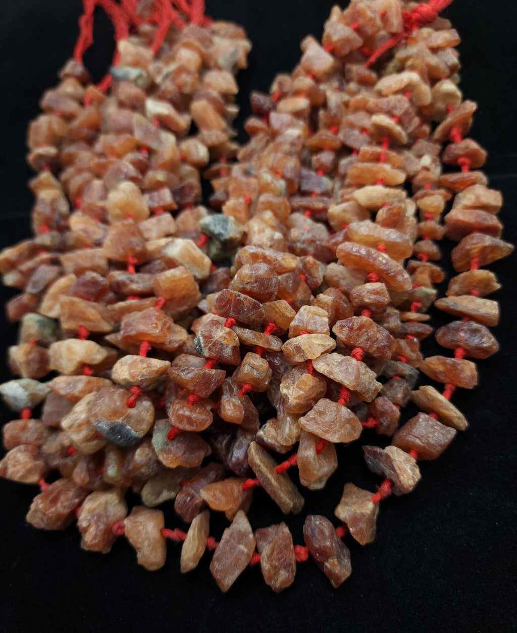 Old Raw  Honey Calcite Beads From Afghanistan Full Strand  14-15" Inches 10-20mm / Exclusive Beads Only Few Available / Jewelry Supplies.