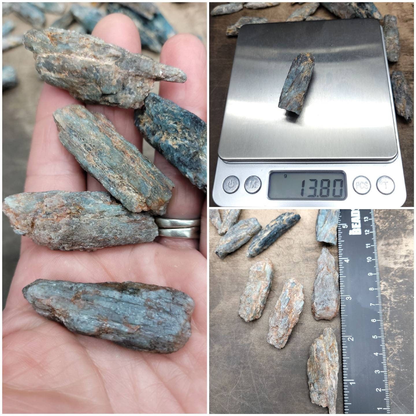 Kyanite Rough Stone / Healing Stones / Blue Kyanite / From Tanzania / Jewelry Supplies.