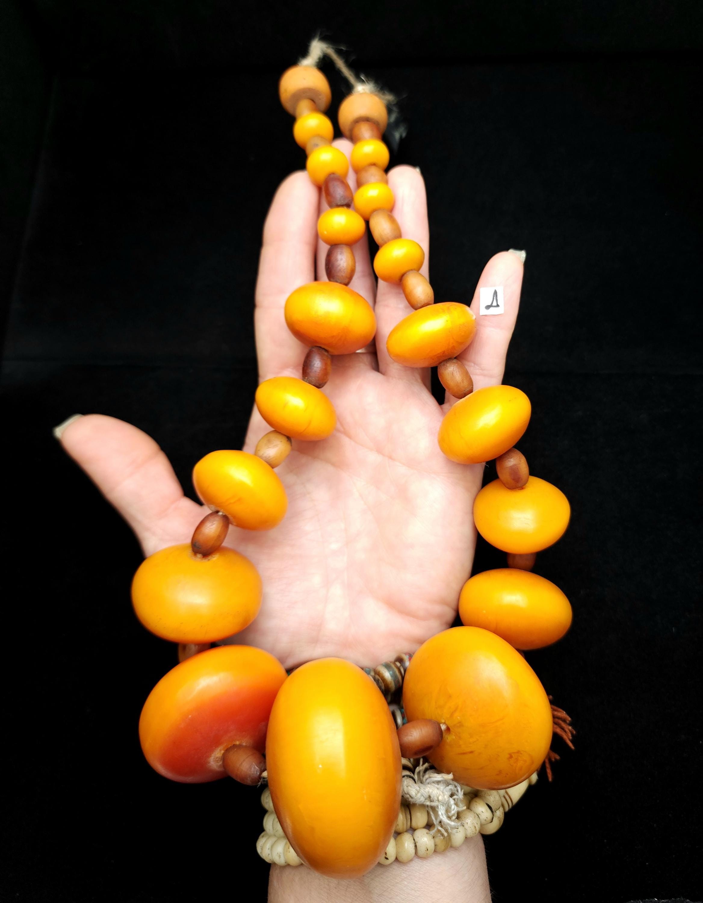Copal African Resin Beads / African Trade Beads / Amber Beads / Option To Choose / Jewelry Supplies.