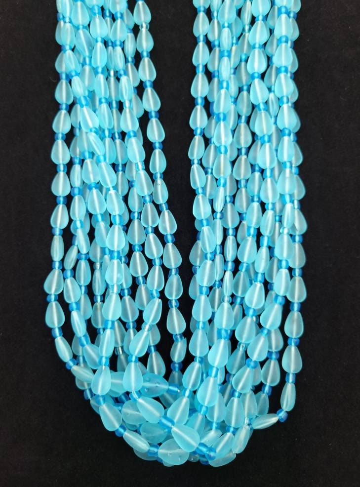 Glass Beads From AfghanistanStrand 17-18" 10 x 8mm / Jewelry Supplies / Egyptian Style Beads /Choose Color Option / Opaque Glass Beads