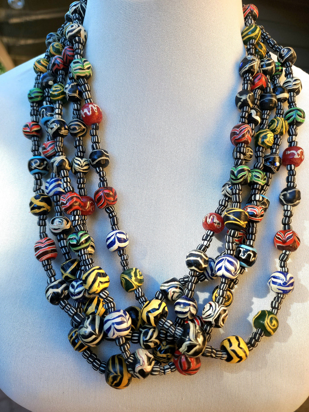 Java Glass Beads Variable Necklace 14" Variable 4-14mm / Gooseberry Beads / Option to choose / Jewelry Making Supplies.