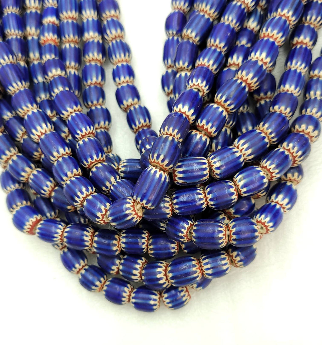 Multilayer Chevron Beads From Java Indonesia /7-9mm x 7-8mm Choose Full Strand 21" Inches 62-64 Or Half Strand / Vintage / Jewelry Supplies