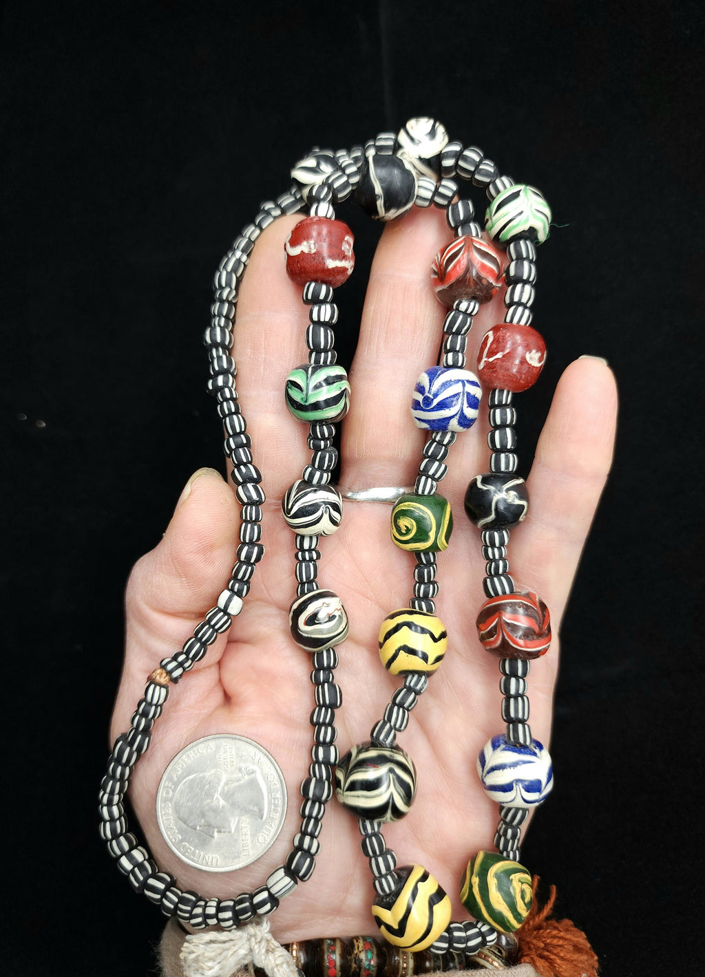 Java Glass Beads Variable Necklace 14" Variable 4-14mm / Gooseberry Beads / Option to choose / Jewelry Making Supplies.