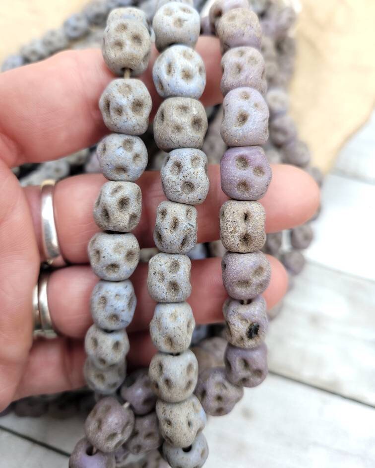 Beautiful Beads Designed By My Inspiration With Rustic Accent 15 Beads 10-11 × 10-11mm / Lampwork Beads / Indonesian / Thailand/JewelrySupp.