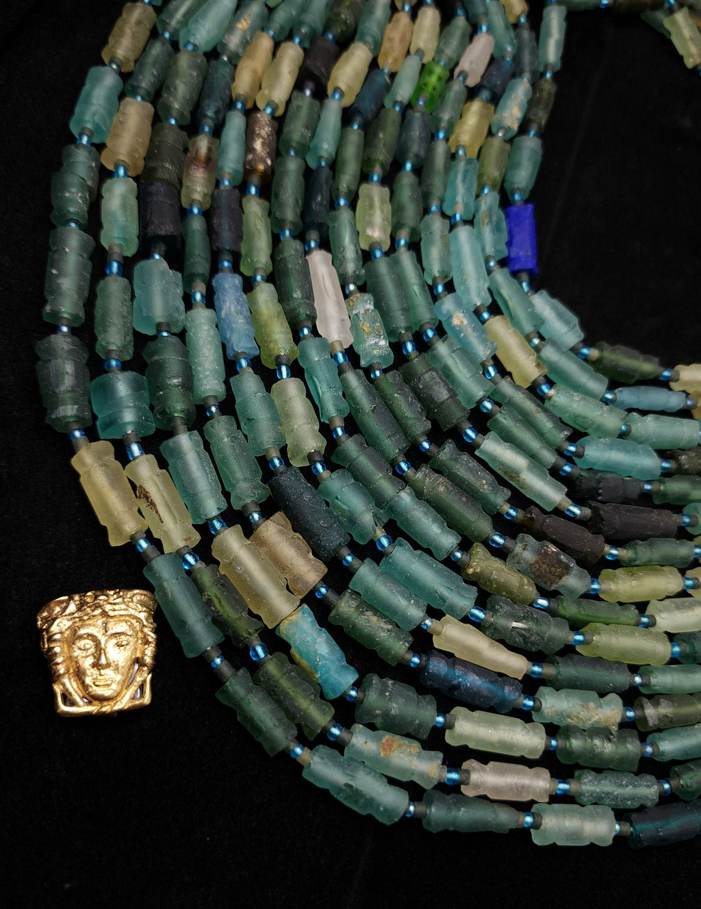 Ancient Roman Glass / Old Roman Glass / Genuine Roman Glass Beads / Found Roman Glass Beads / 14-15" Strand / Jewelry Supplies.