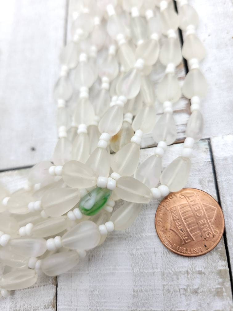 Beautiful Glass Beads From AfghanistanStrand 15-17 "10 x 8mm/Jewelry Supplies / Egyptian Style Beads/Choose Option.