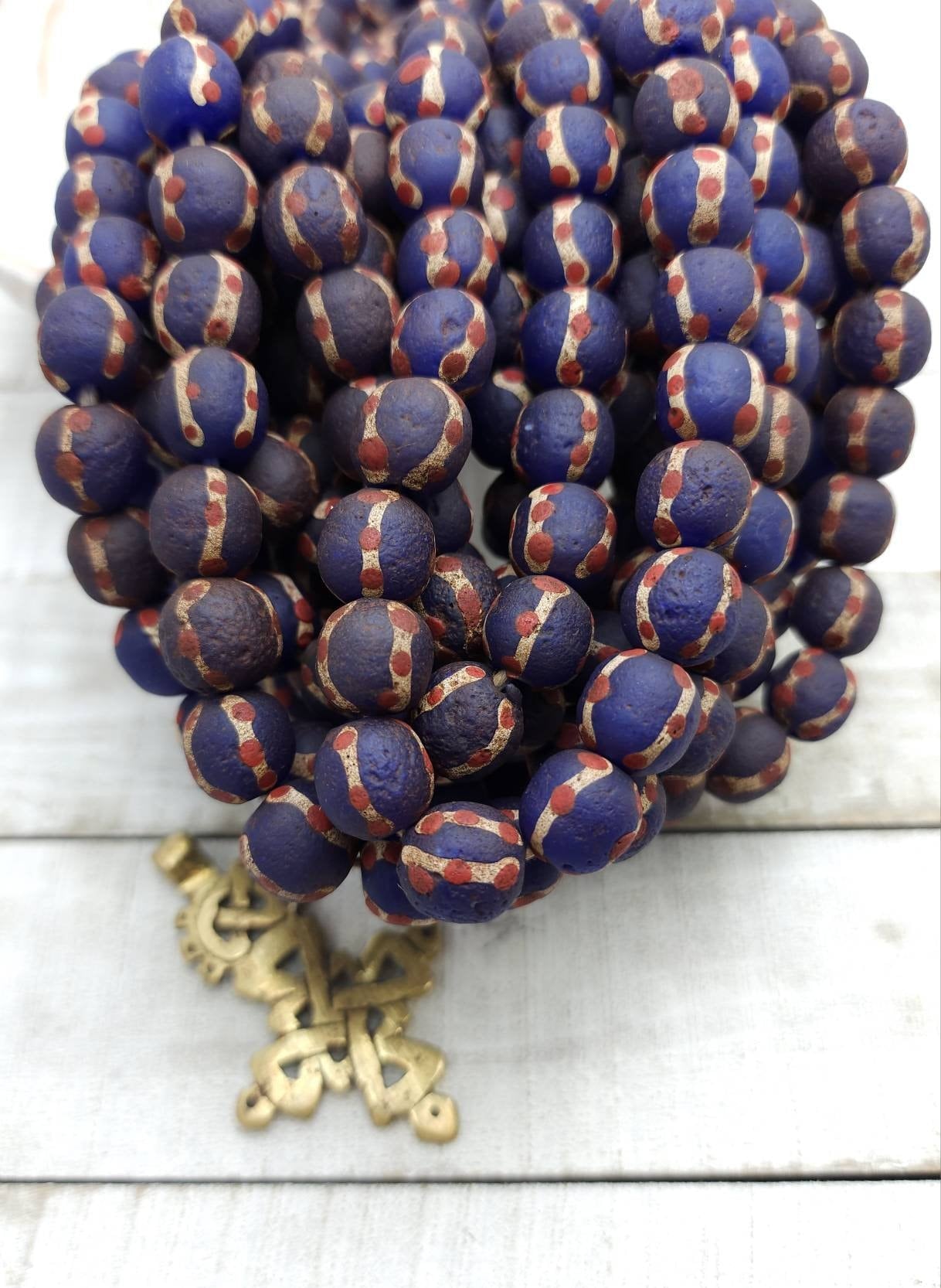Wow Beautiful Handmade Rustic Accent Beads From Thailand 12-13mmx12-13mm / 12 Beads Per Strand / Jewelry Supplies / Java / Indonesia /