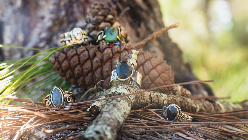 Beautiful Brass, 99.9 Silver, And Native American Face Ring