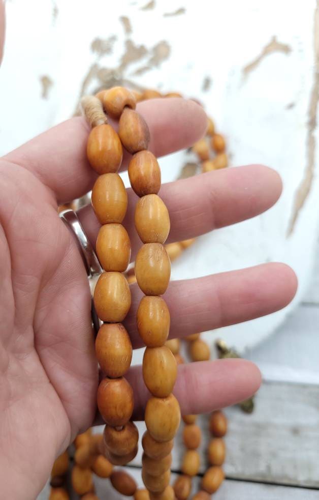 African Camel Bone Beads 13 "Option to Choose 11-13mm x9-10mm Or 13-15mm x 9-10mm/African Trade Beads/ Jewelry Supplies.
