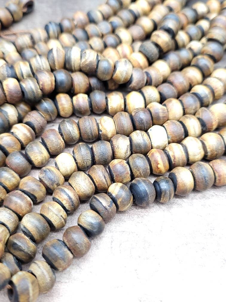 Buffalo Horn Bone Beads  / Round Spacer Genuine  Water Buffalo  Horn  Beads / Carved Beads / Native American / African / Jewelry  Supplies