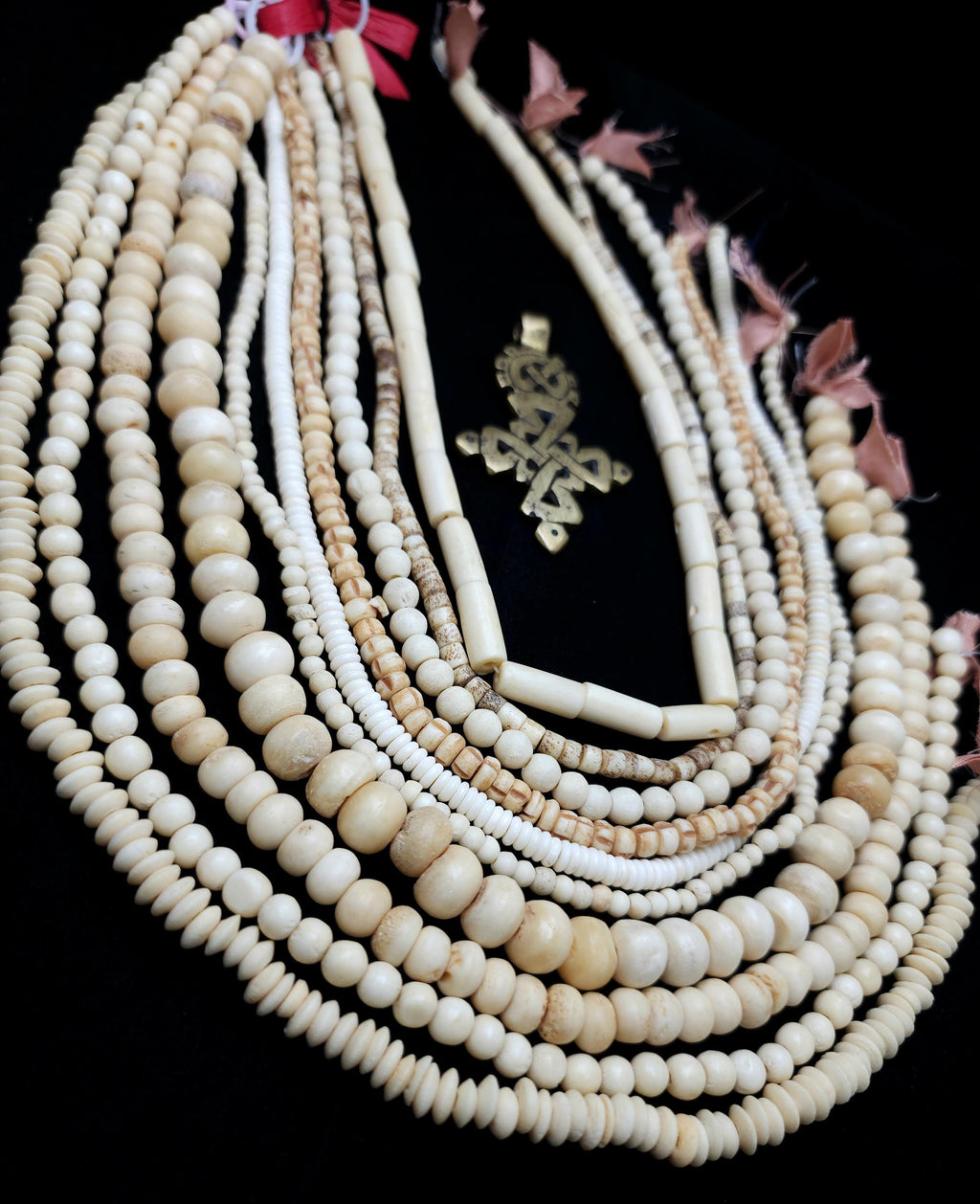 Lot of 10 Full Strands 14-16" Long / Buffalo Bone Beads / Assorted Natural Bone Beads 4-11mmx 3-16mm / Wholesale / Jewelry Making / Crafts /