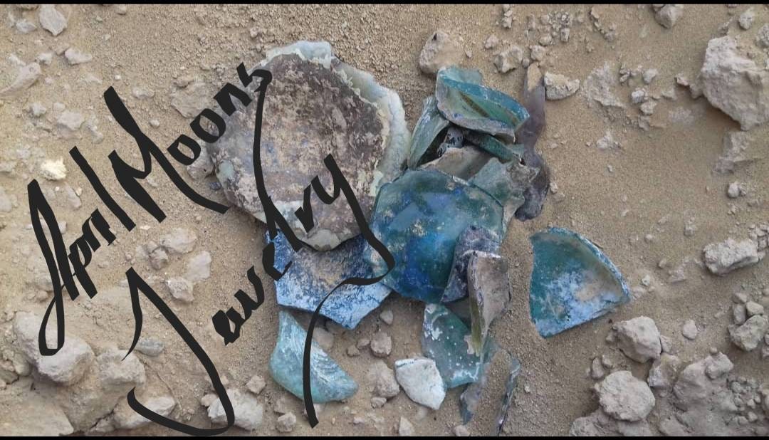 Wow Beautiful Excavated Very Old Roman Glass Speaks For Itself Its Age 2000 Years Old Strand 15 "/ Unique Roman Glass Hard To Find / Jewelry